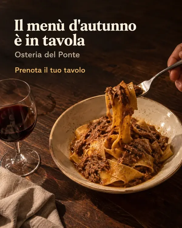 Post per osteria, creato in Bynor