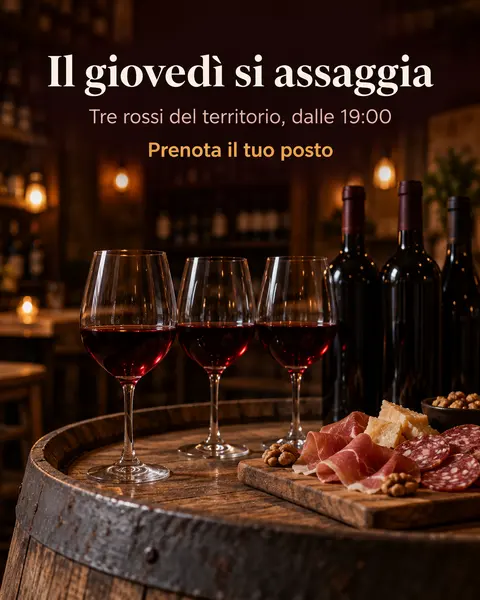 Post per enoteca, creato in Bynor