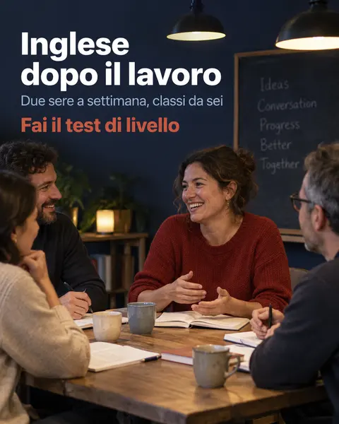 Post per scuola di lingue, creato in Bynor