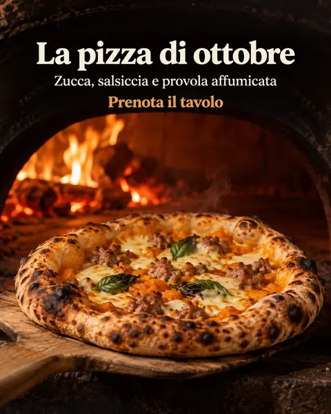 Post per pizzeria, creato in Bynor