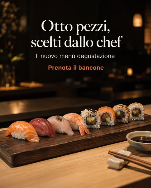 Post per sushi, creato in Bynor
